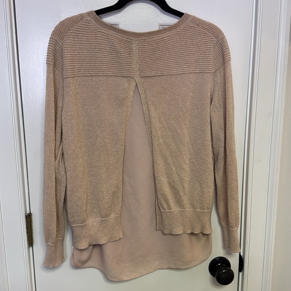 Joseph A. Shimmering Gold Sweater - Picture 6 of 6